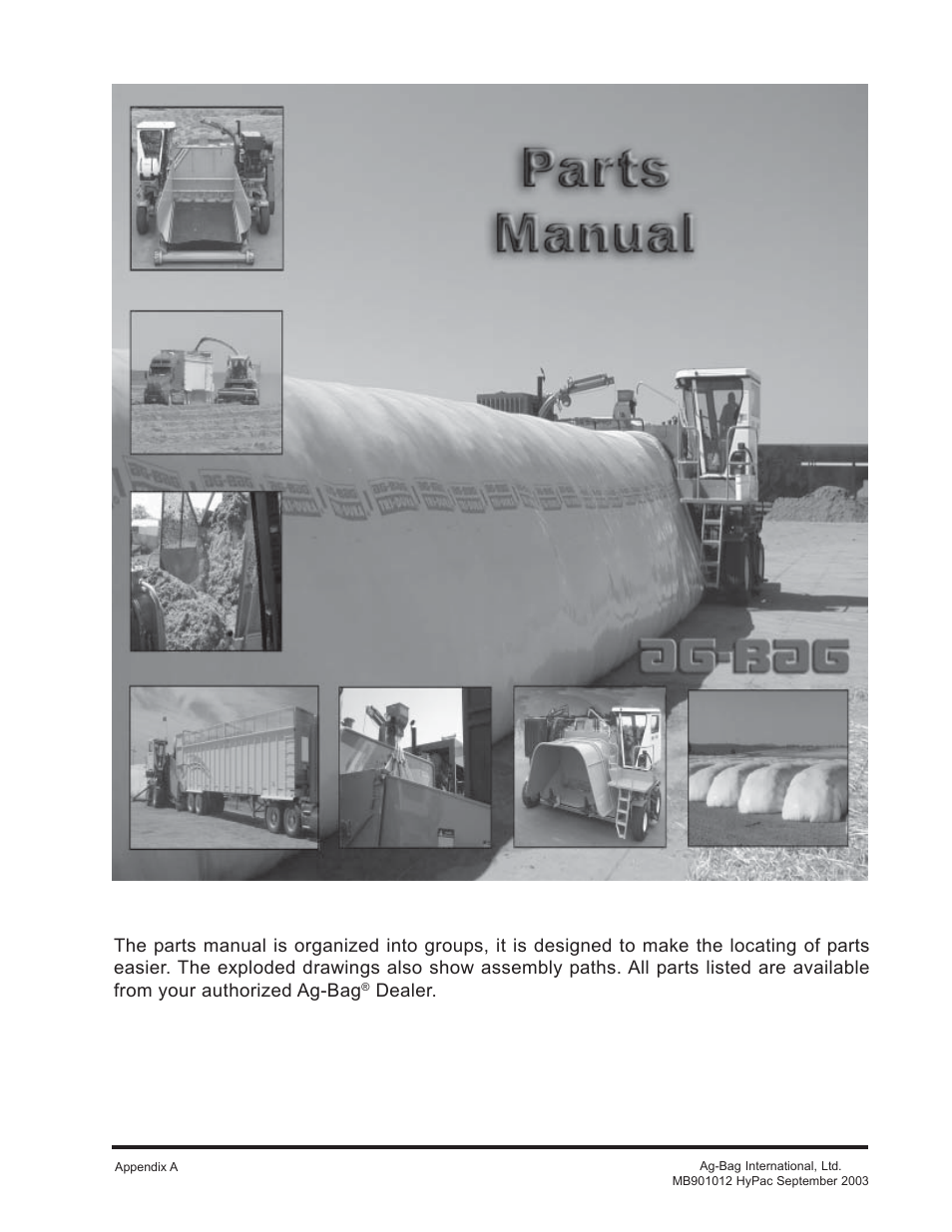 Ag-Bag MB901012 User Manual | 45 pages