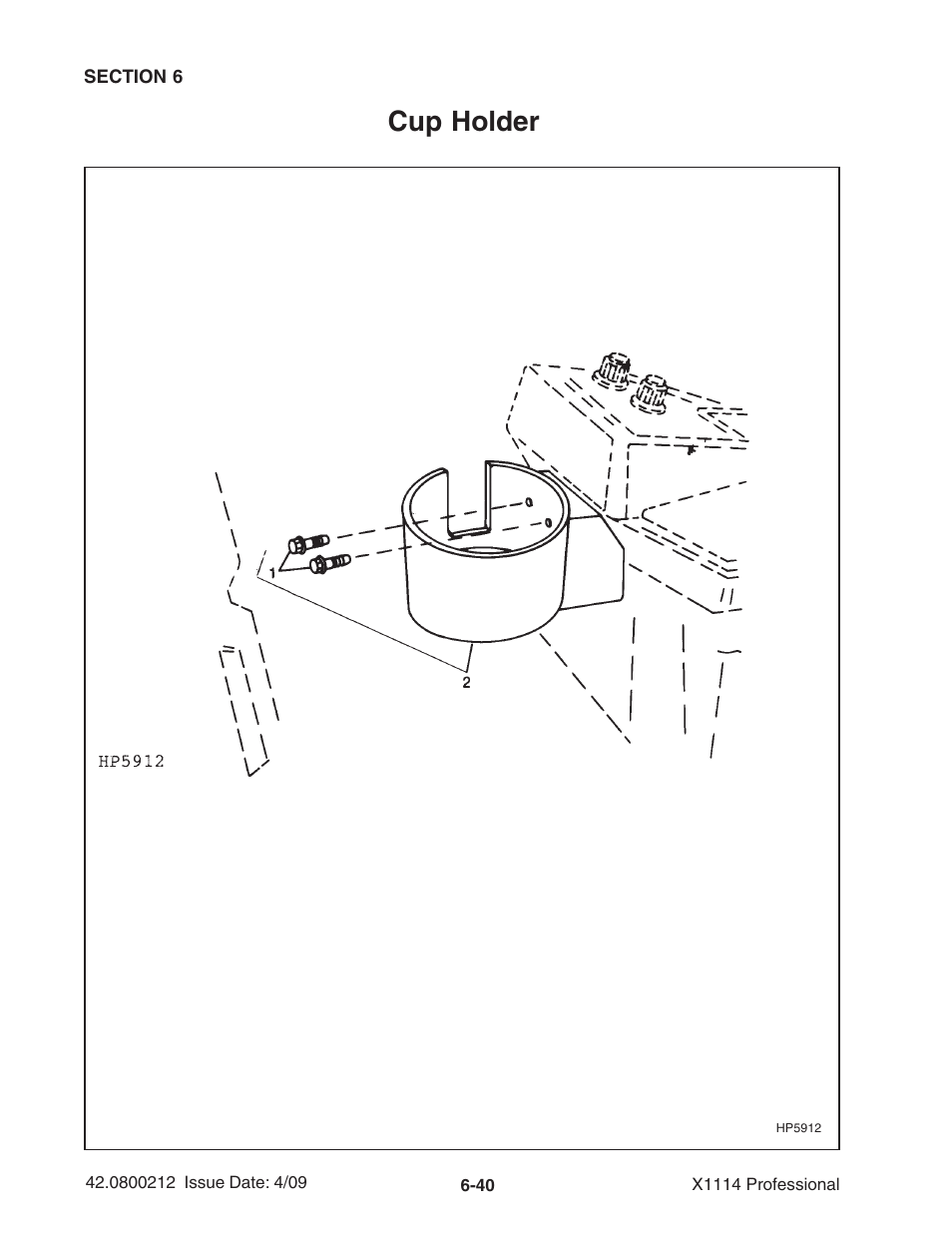 Cup holder | Ag-Bag X1114 Bagger User Manual | Page 134 / 262