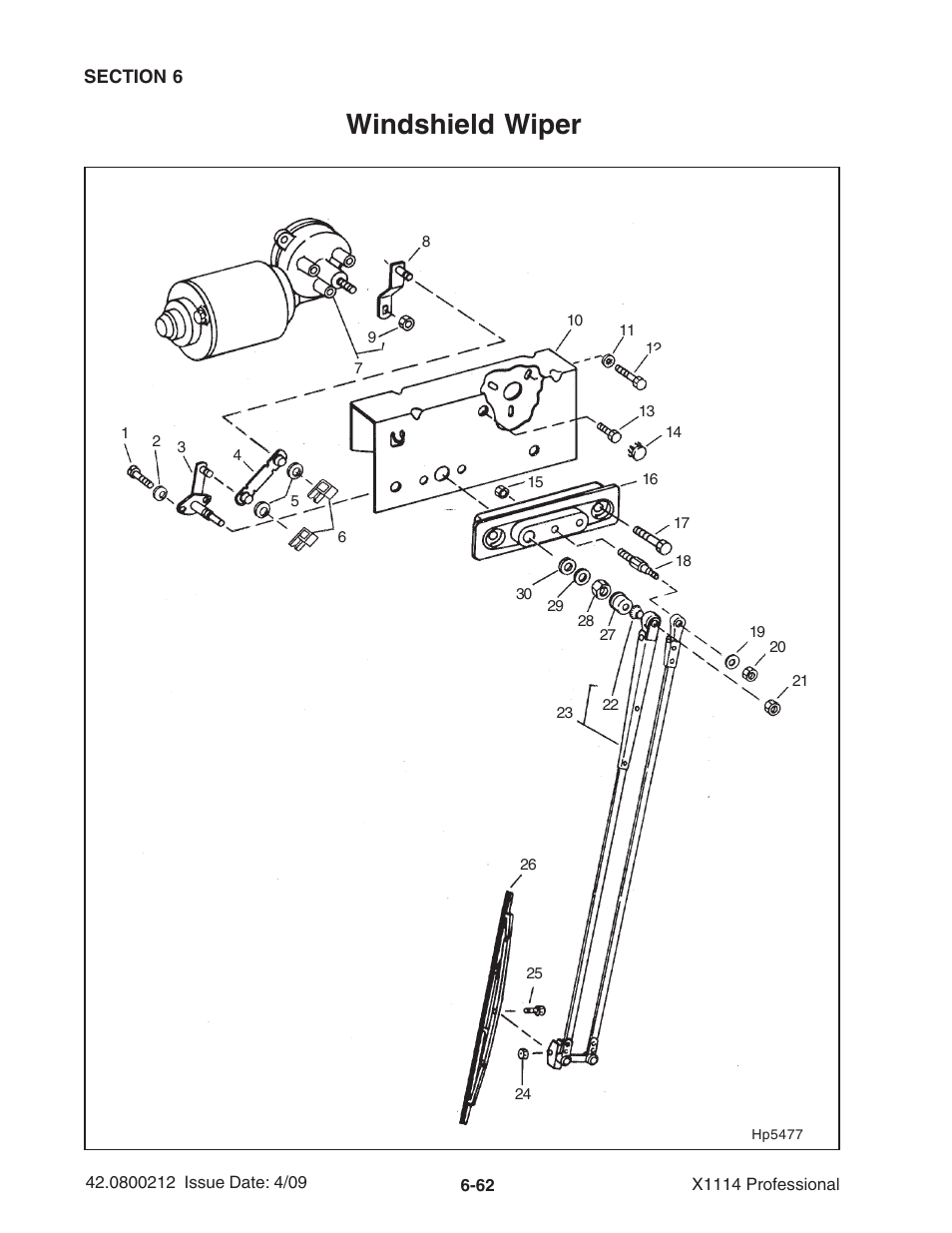 Windshield wiper | Ag-Bag X1114 Bagger User Manual | Page 156 / 262