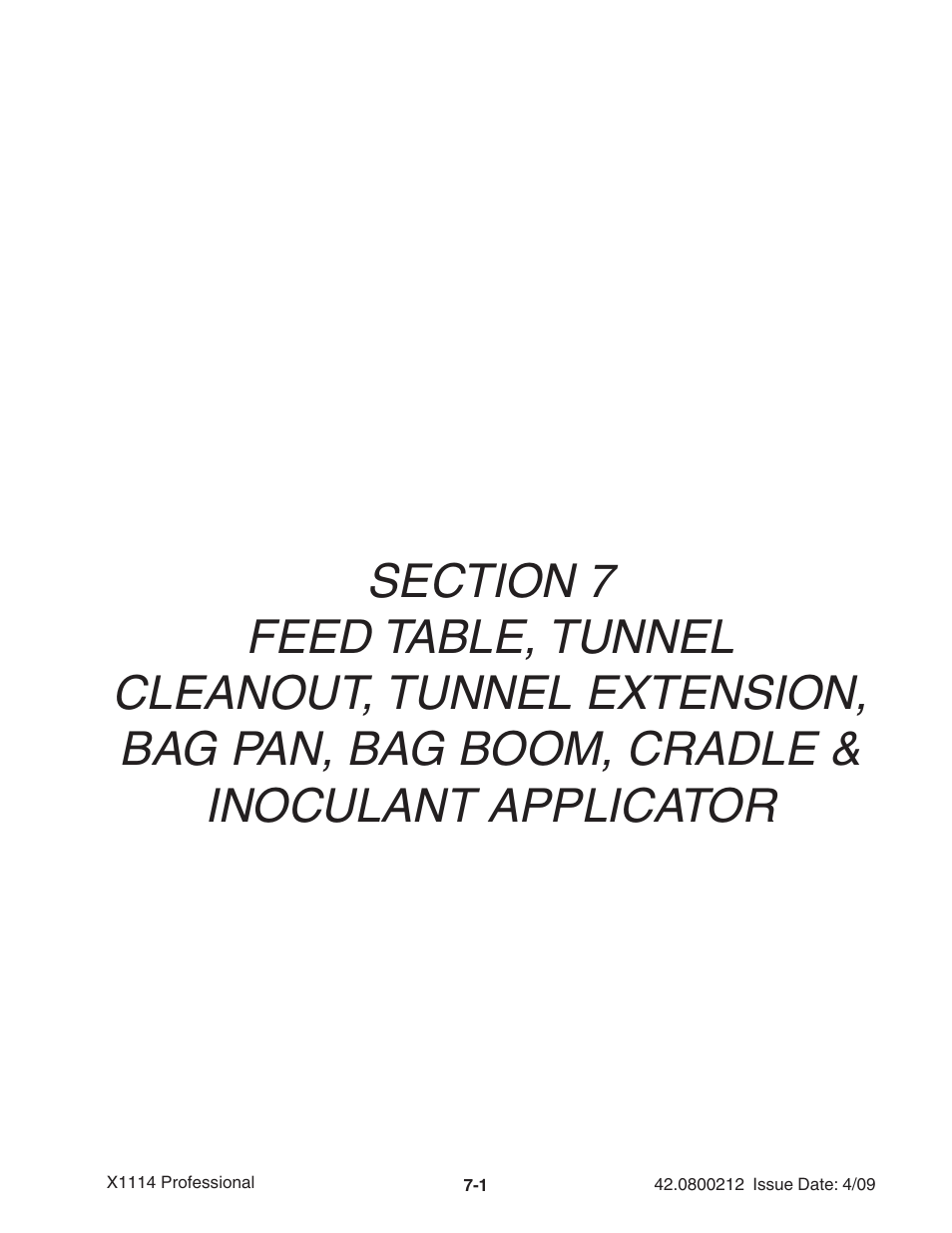 Ag-Bag X1114 Bagger User Manual | Page 159 / 262