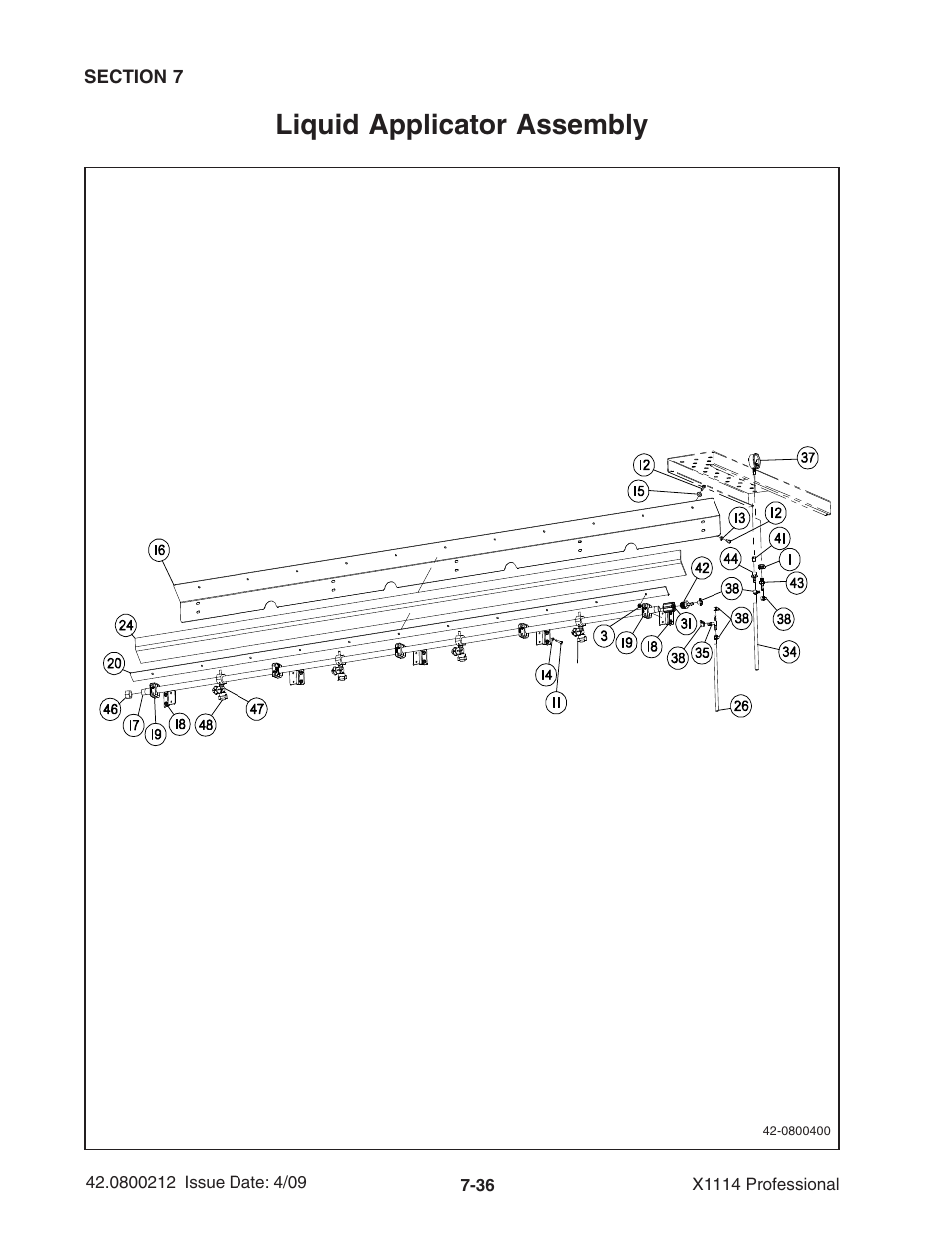 Liquid applicator assembly | Ag-Bag X1114 Bagger User Manual | Page 194 / 262