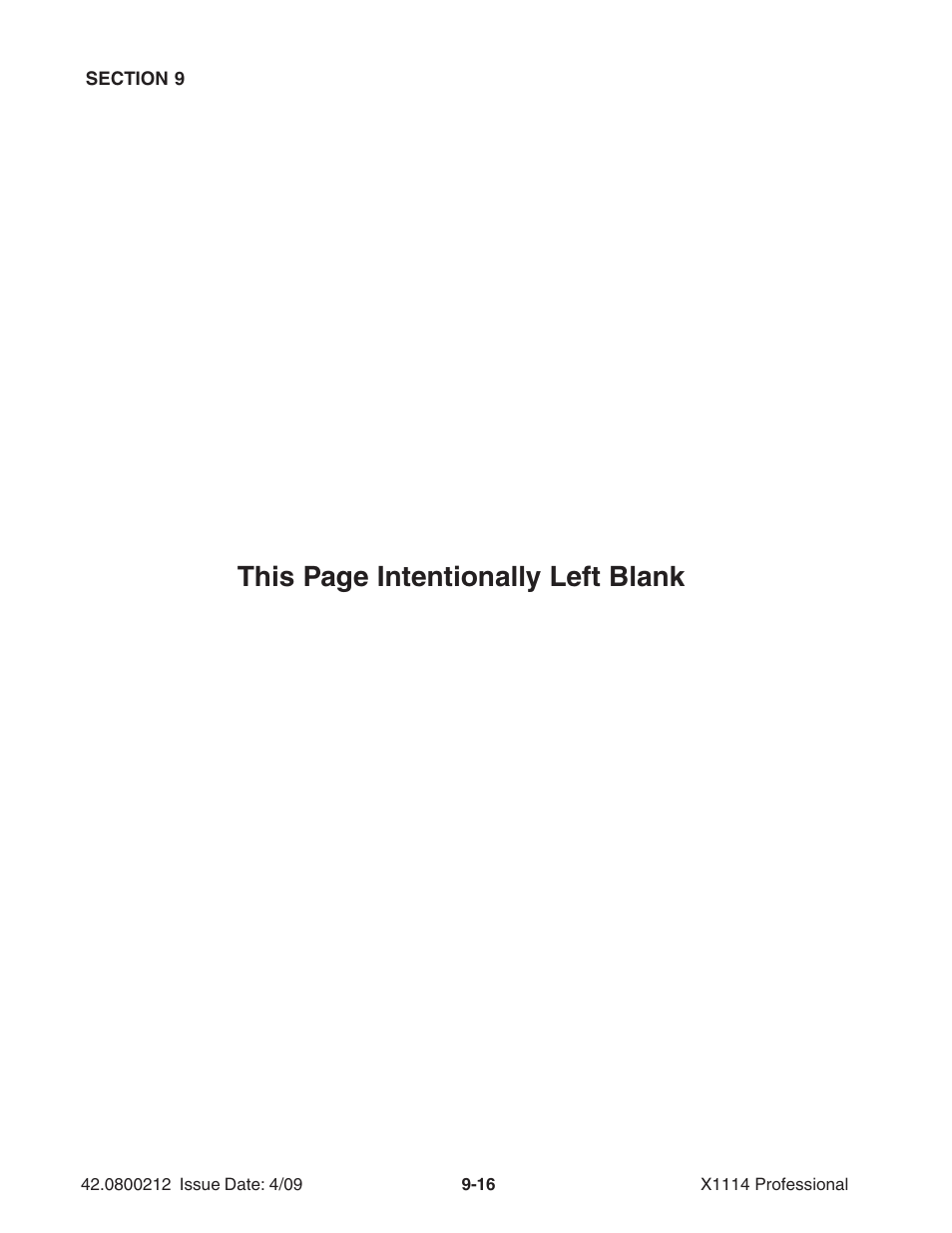 This page intentionally left blank | Ag-Bag X1114 Bagger User Manual | Page 228 / 262