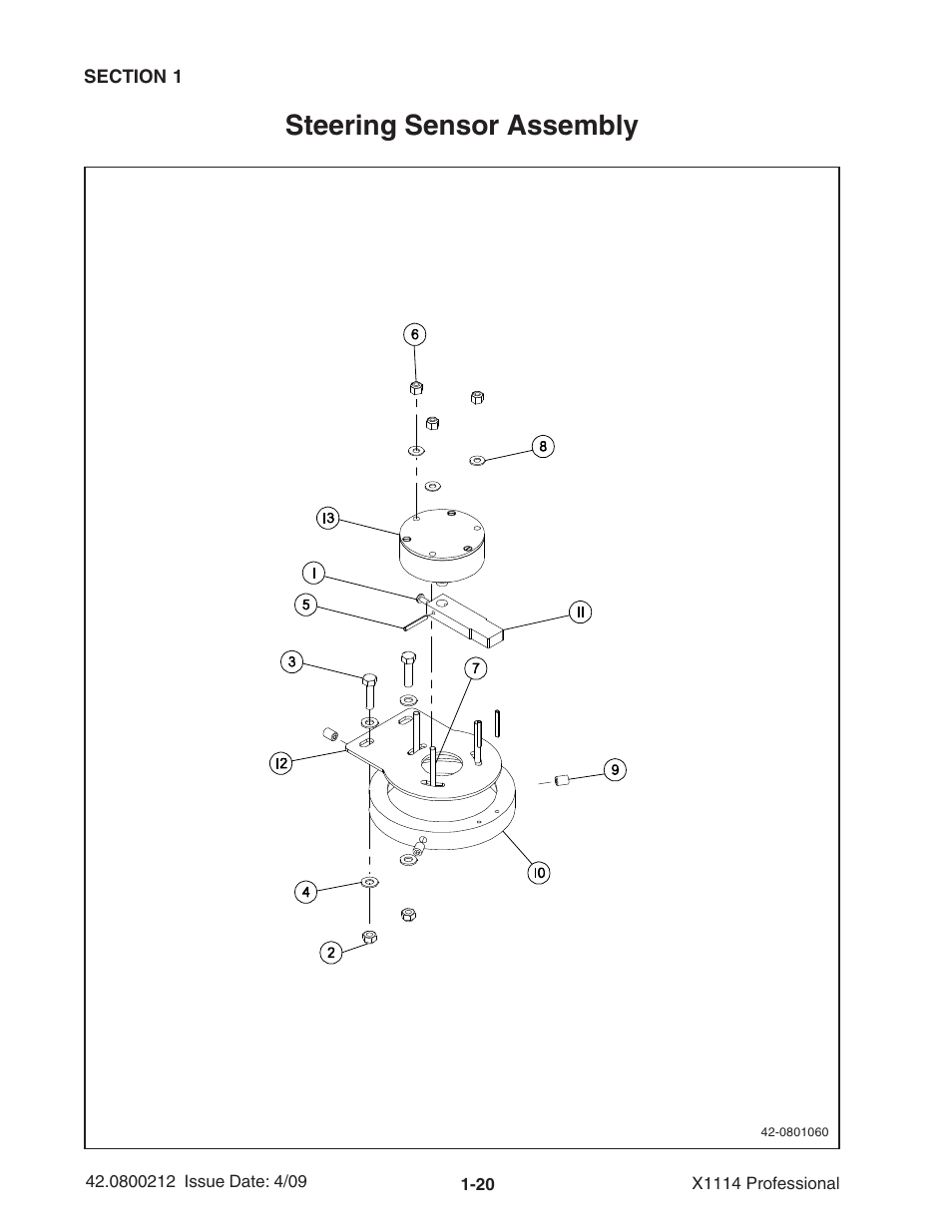 Steering sensor assembly | Ag-Bag X1114 Bagger User Manual | Page 28 / 262