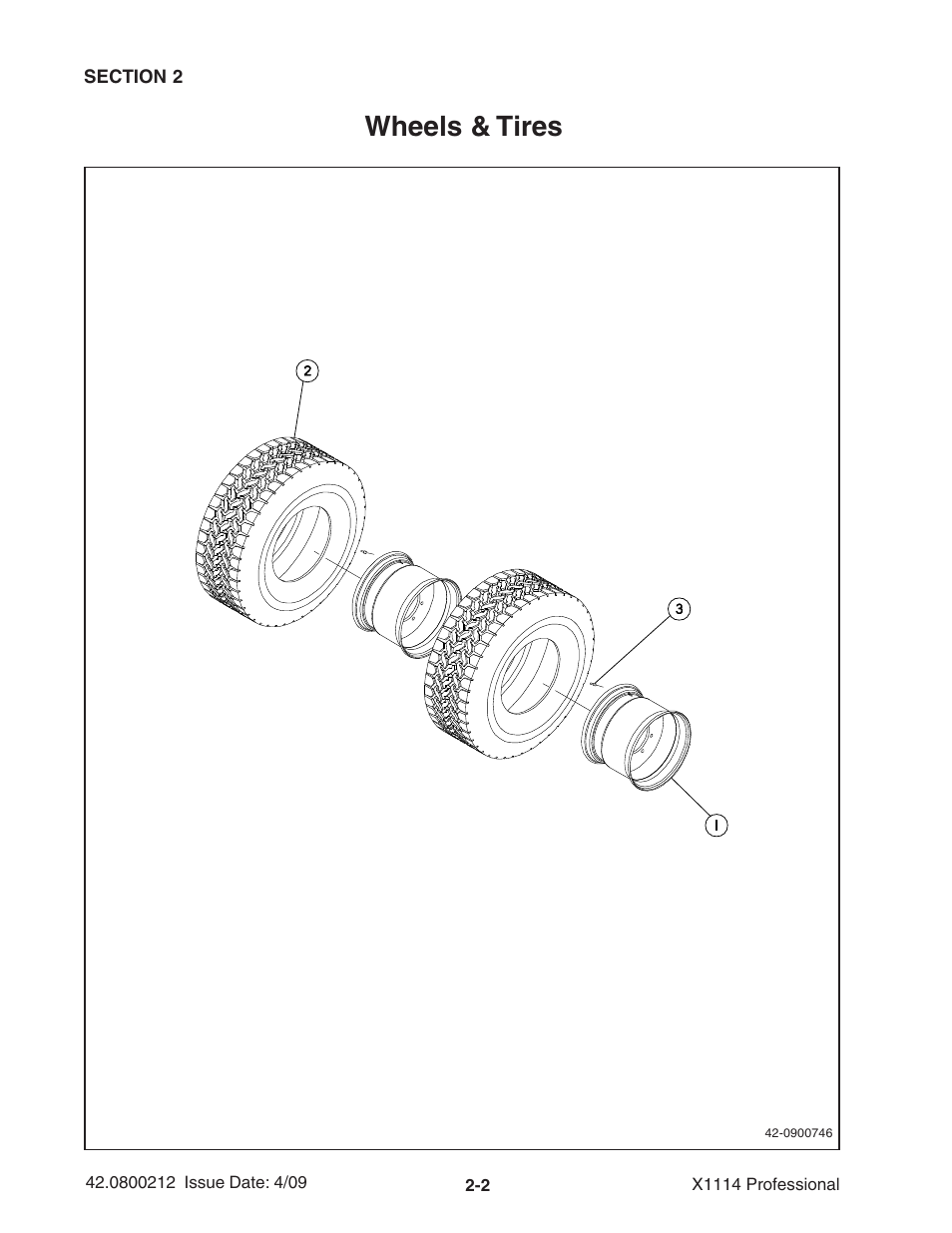 Wheels & tires | Ag-Bag X1114 Bagger User Manual | Page 32 / 262