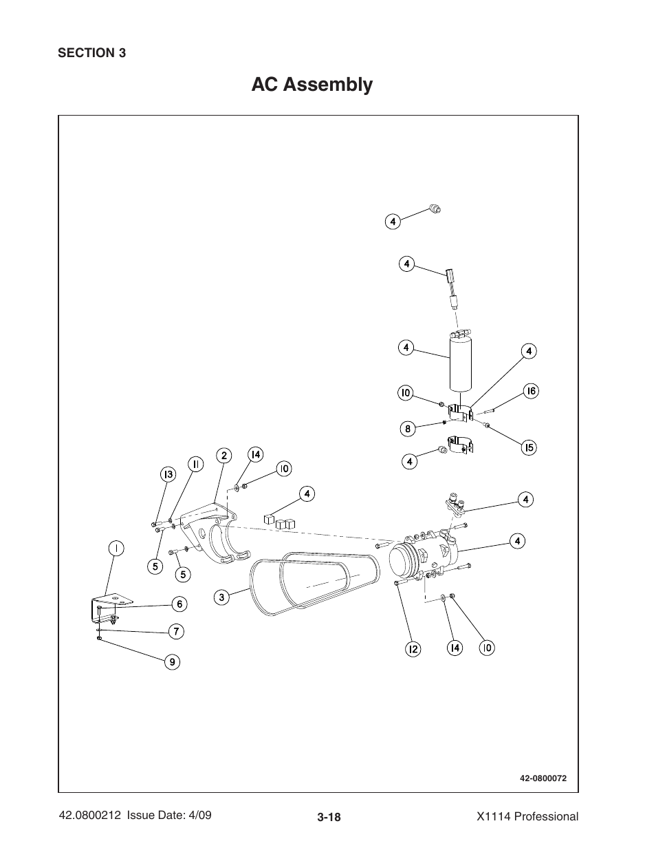 Ac assembly | Ag-Bag X1114 Bagger User Manual | Page 52 / 262