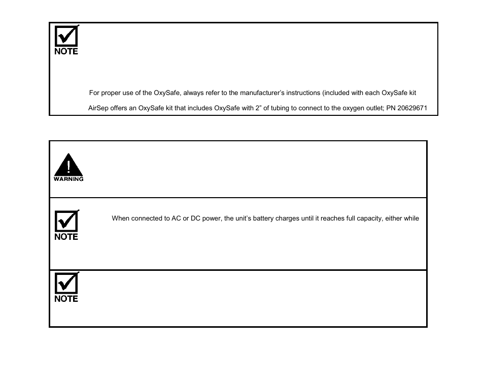 Important safety rules for optional airbelt | AirSep MN170-1 D User Manual | Page 14 / 40