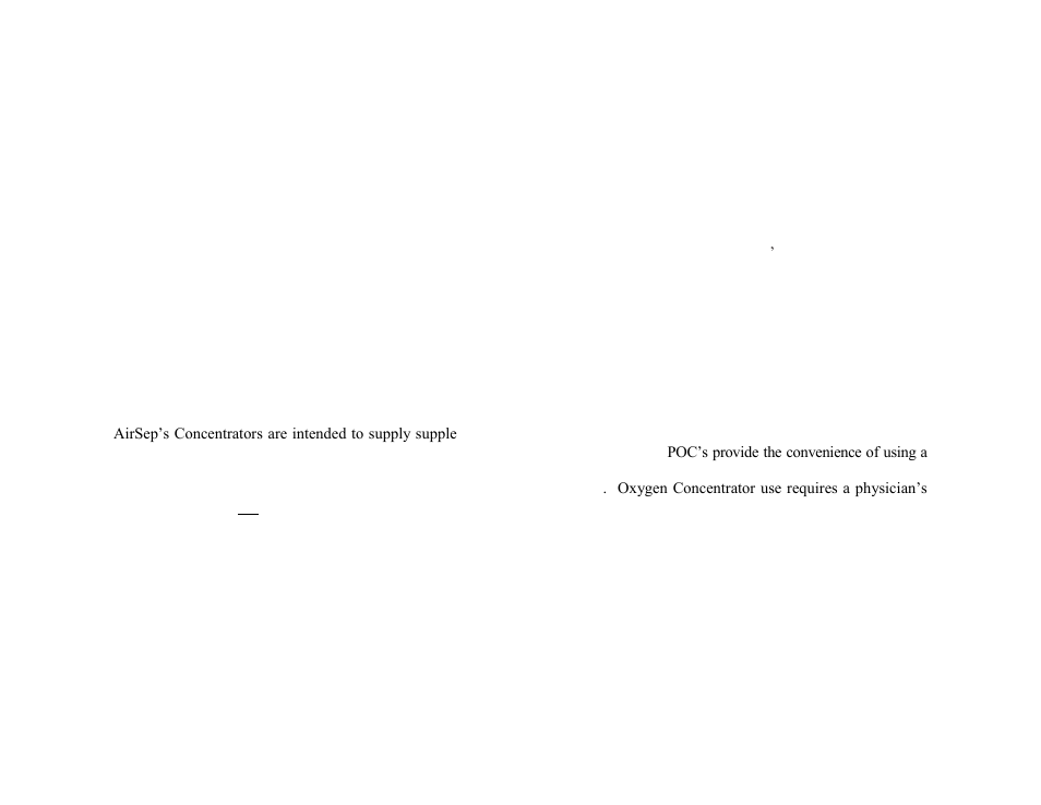 AirSep MN170-1 D User Manual | Page 7 / 40