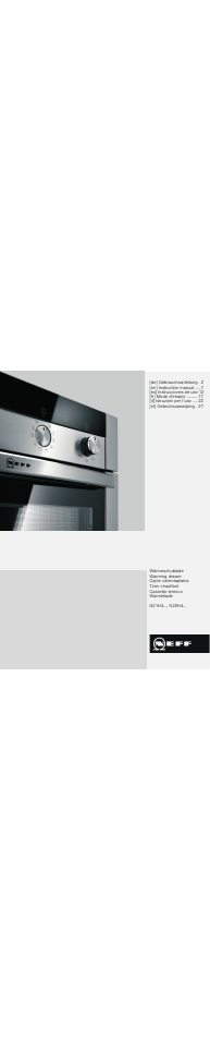 Neff N21H45N0 User Manual | 32 pages