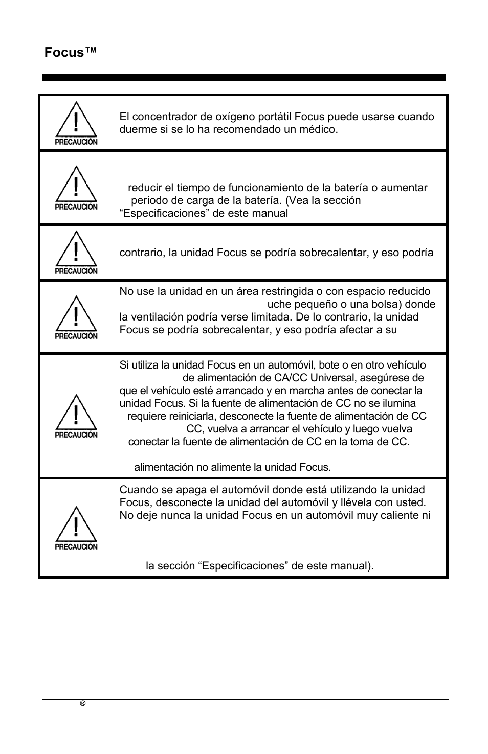 Focus™ es | AirSep MN172-1 User Manual | Page 103 / 502