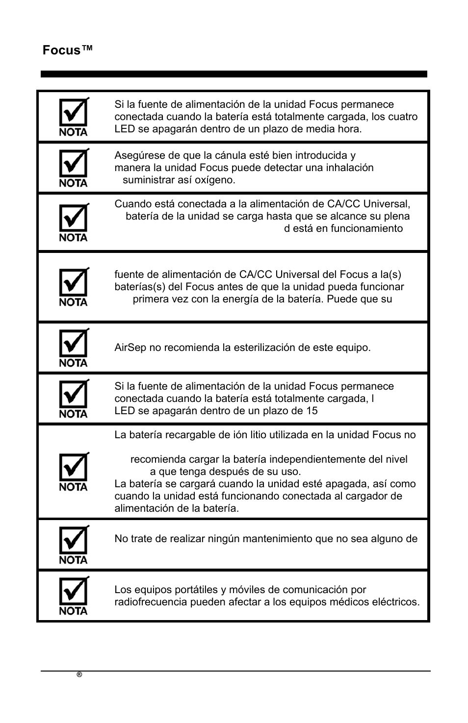 Focus™ es | AirSep MN172-1 User Manual | Page 105 / 502
