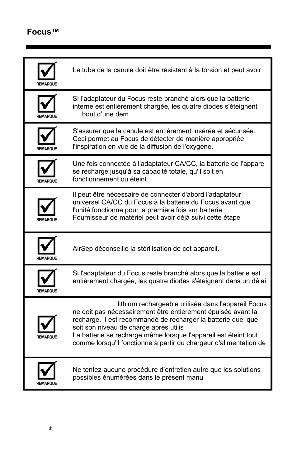 Focus™ fr | AirSep MN172-1 User Manual | Page 13 / 502