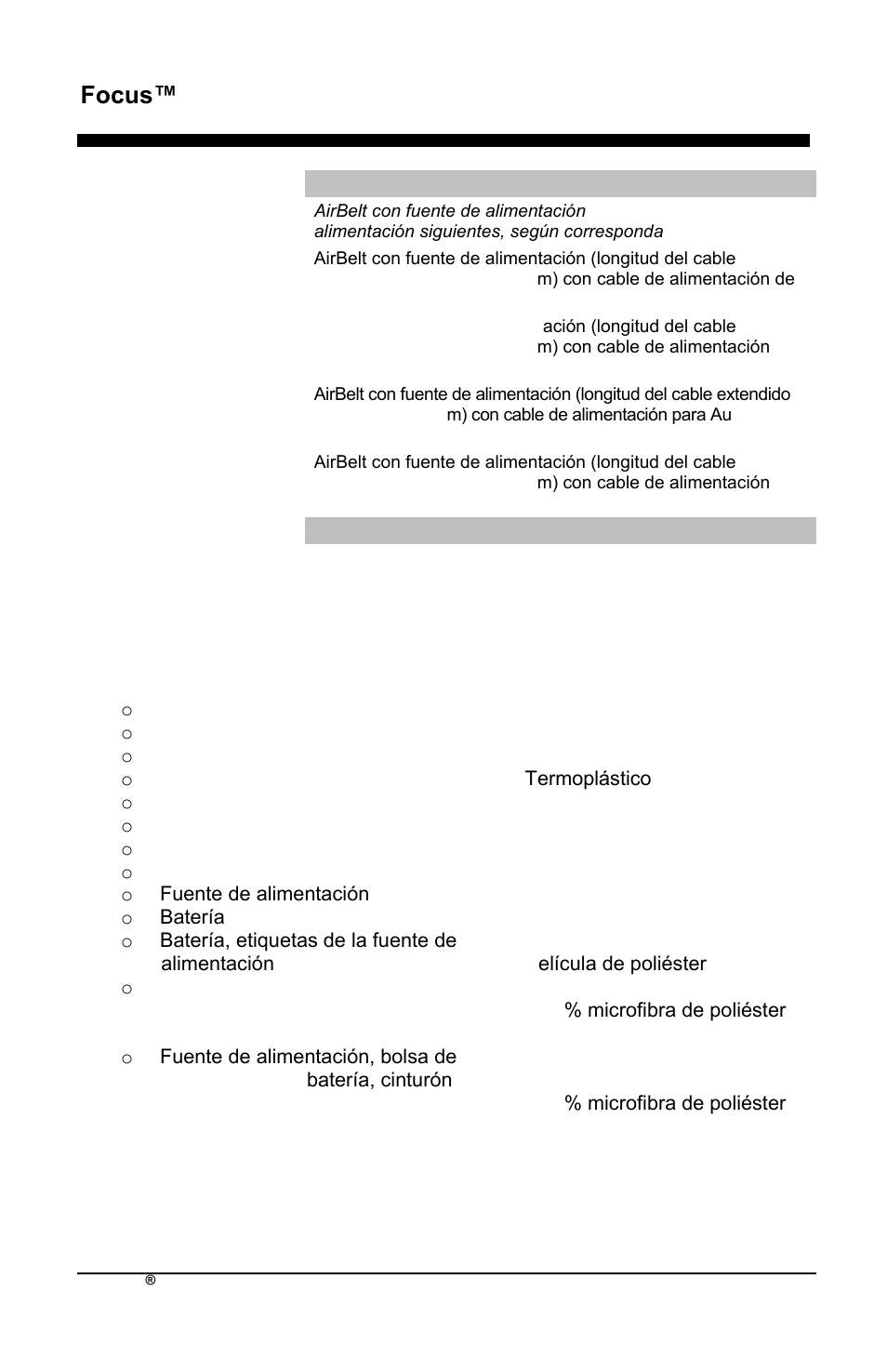 Focus™ es | AirSep MN172-1 User Manual | Page 131 / 502