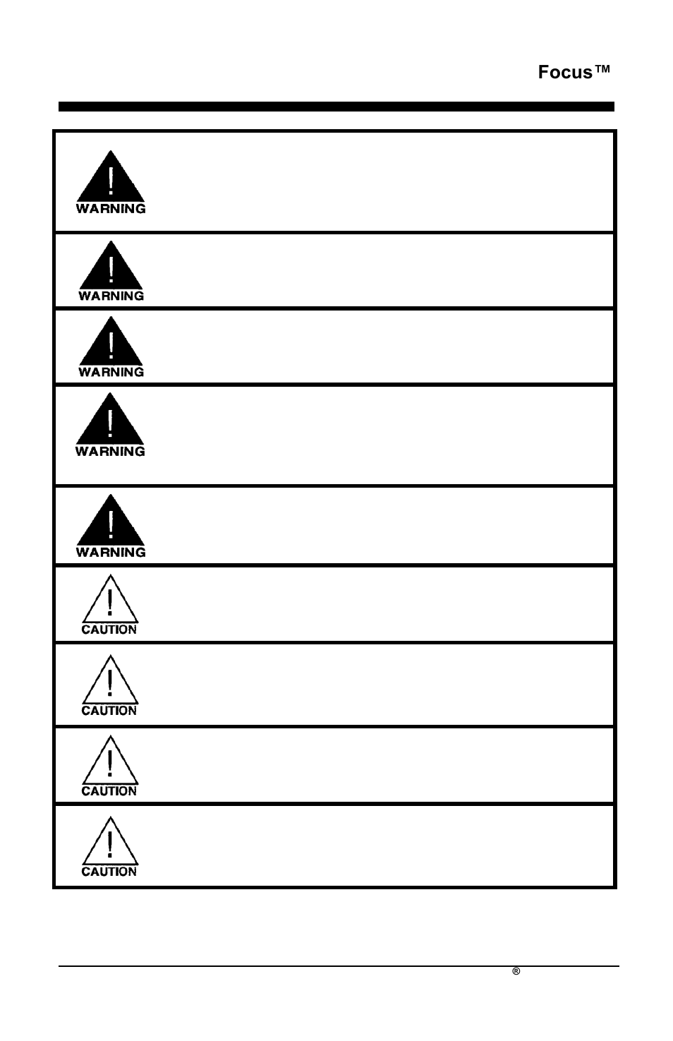 Focus | AirSep MN172-1 User Manual | Page 194 / 502