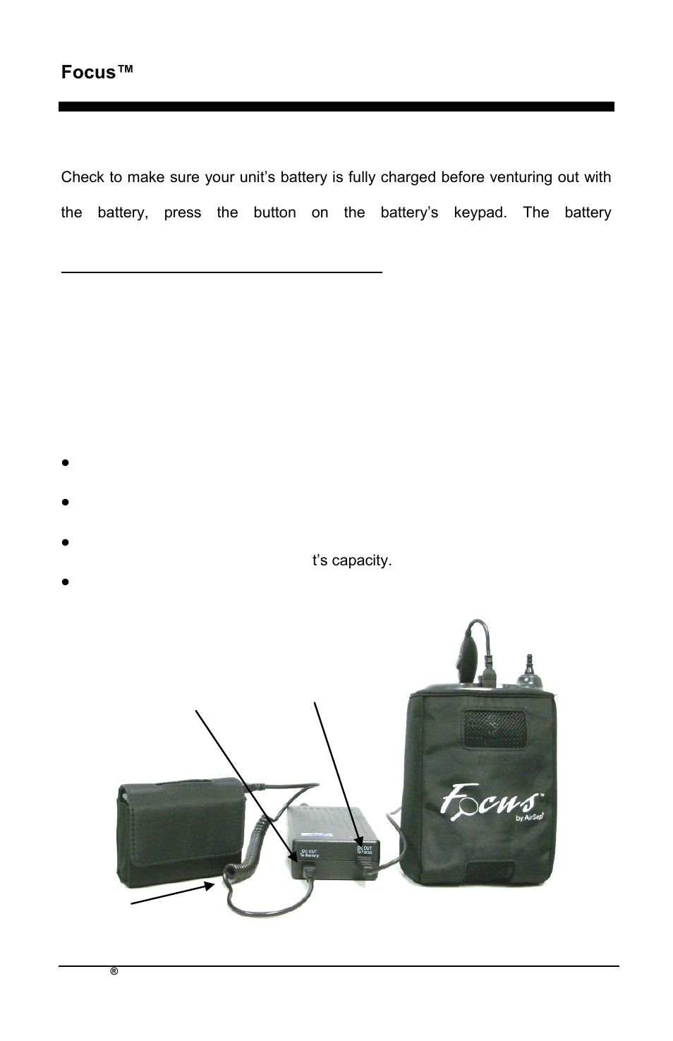 Focus™ en, Battery charging | AirSep MN172-1 User Manual | Page 205 / 502
