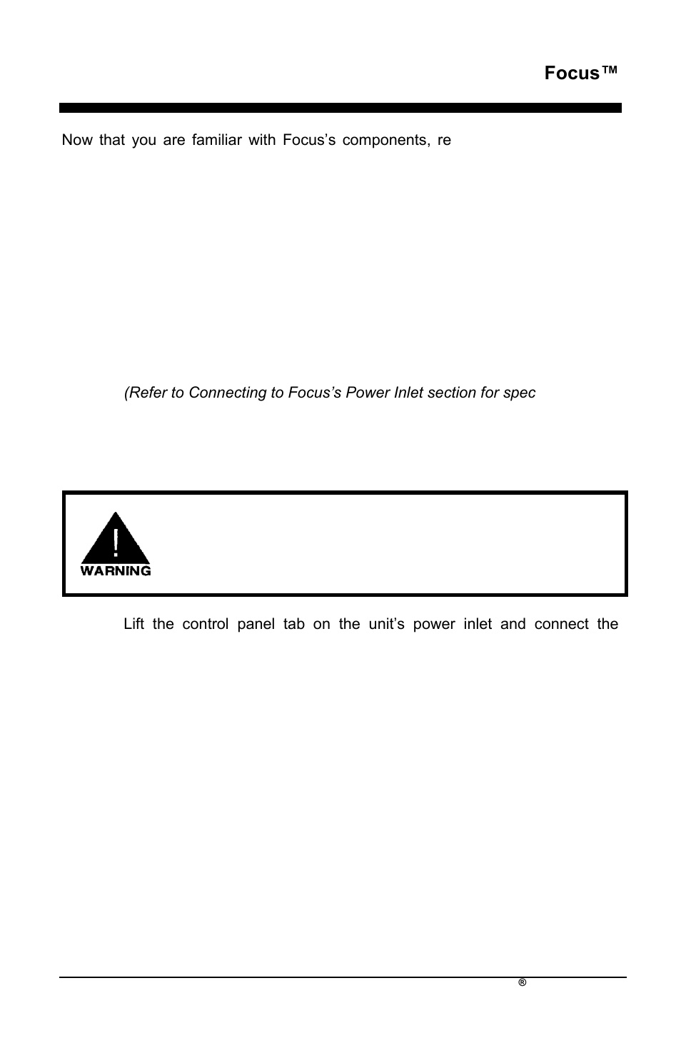 Focus, Operating instructions | AirSep MN172-1 User Manual | Page 212 / 502