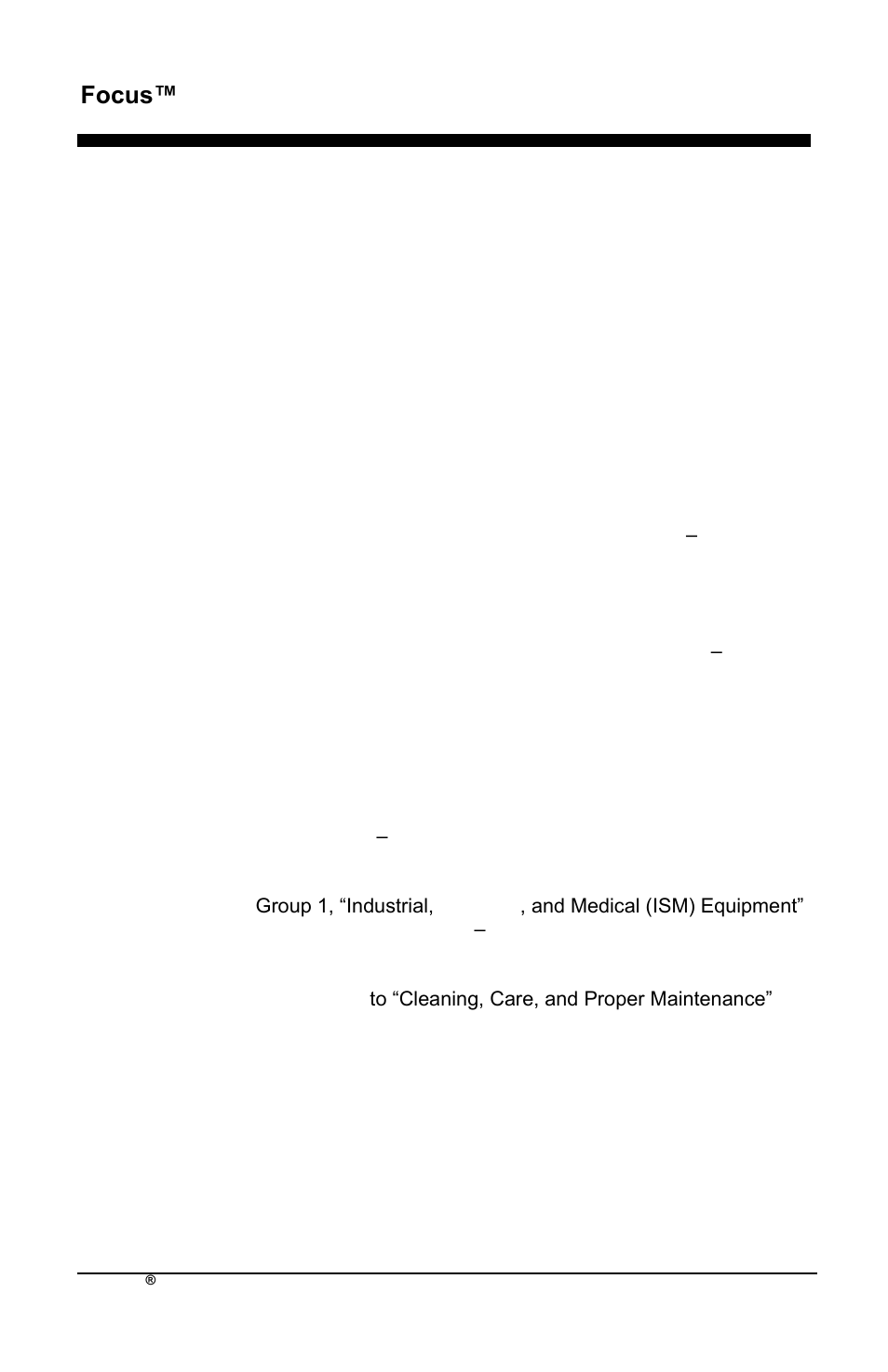 Focus™ en, Classification | AirSep MN172-1 User Manual | Page 229 / 502