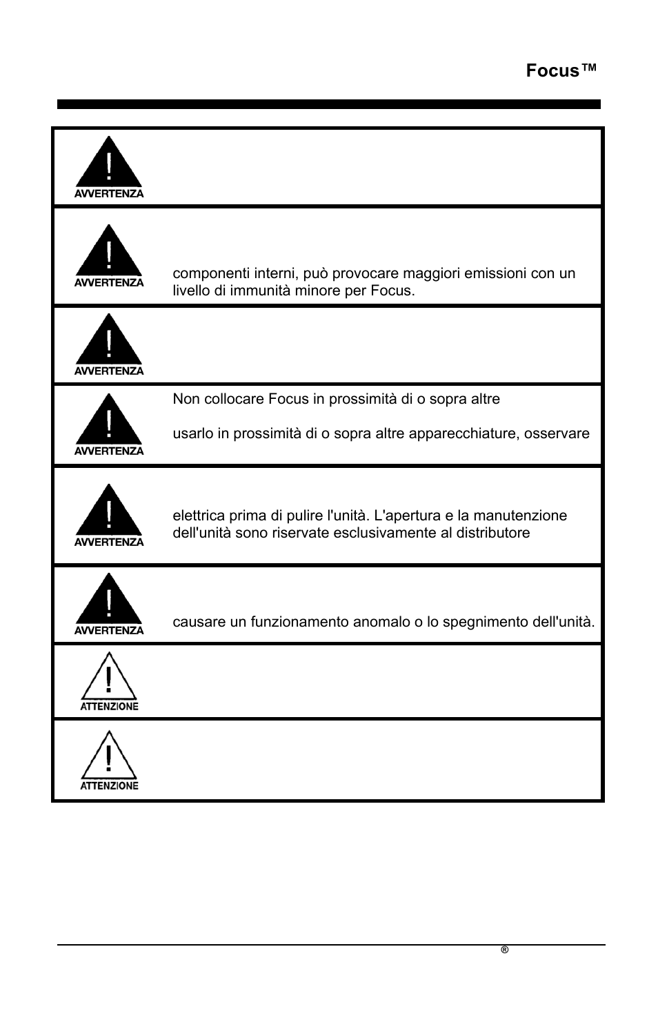 Focus | AirSep MN172-1 User Manual | Page 238 / 502