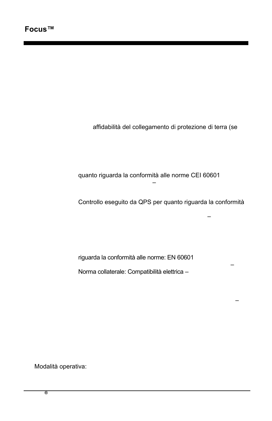 Focus™ it, Classificazione | AirSep MN172-1 User Manual | Page 275 / 502