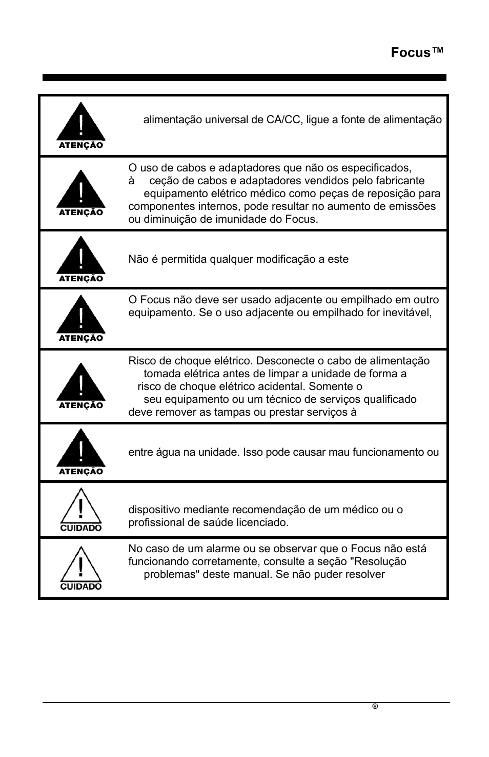 Focus | AirSep MN172-1 User Manual | Page 330 / 502