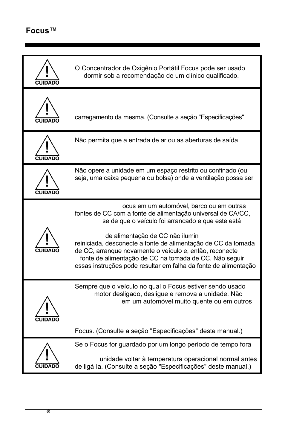 Focus™ pt | AirSep MN172-1 User Manual | Page 331 / 502