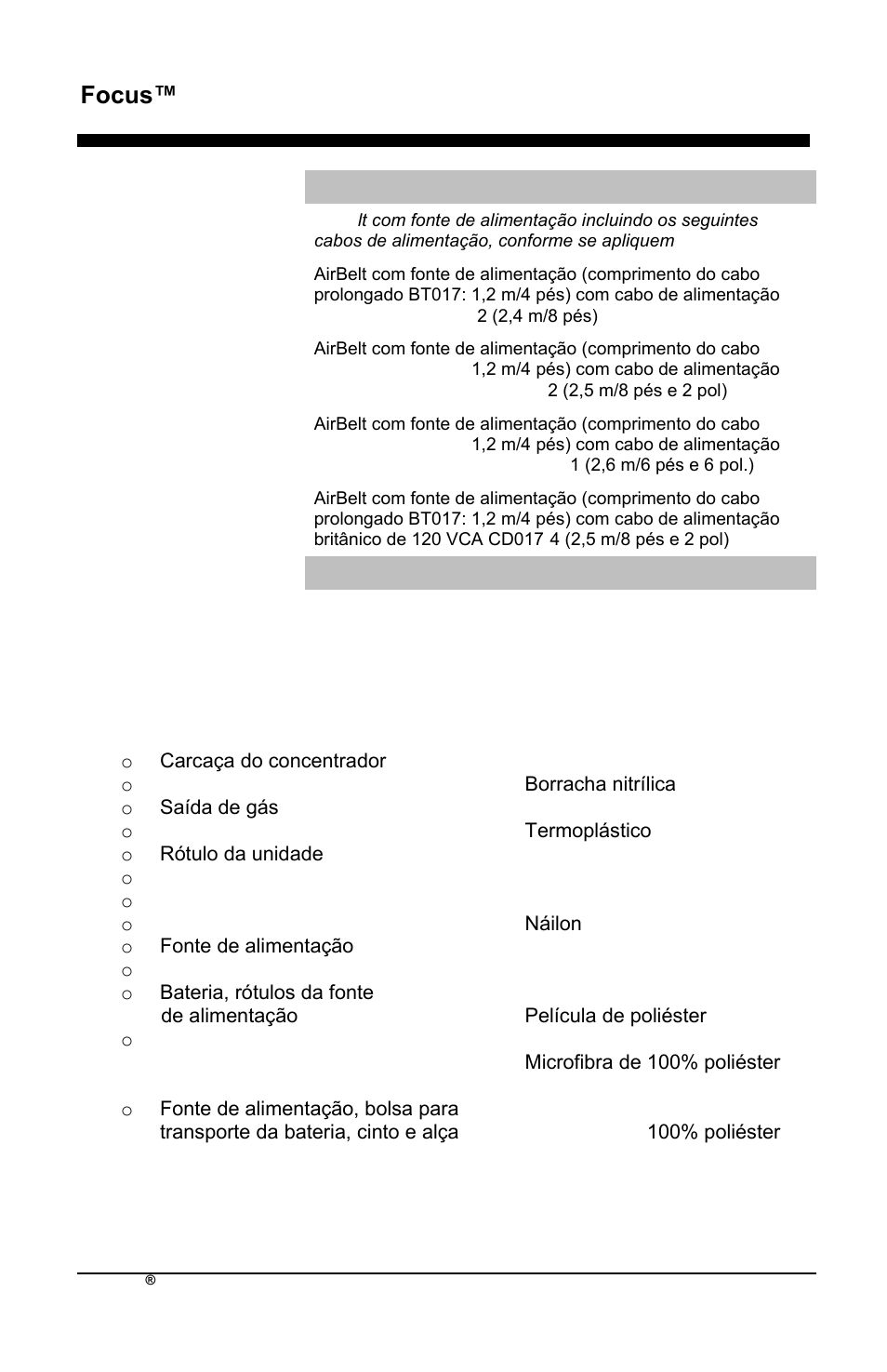 Focus™ pt | AirSep MN172-1 User Manual | Page 359 / 502