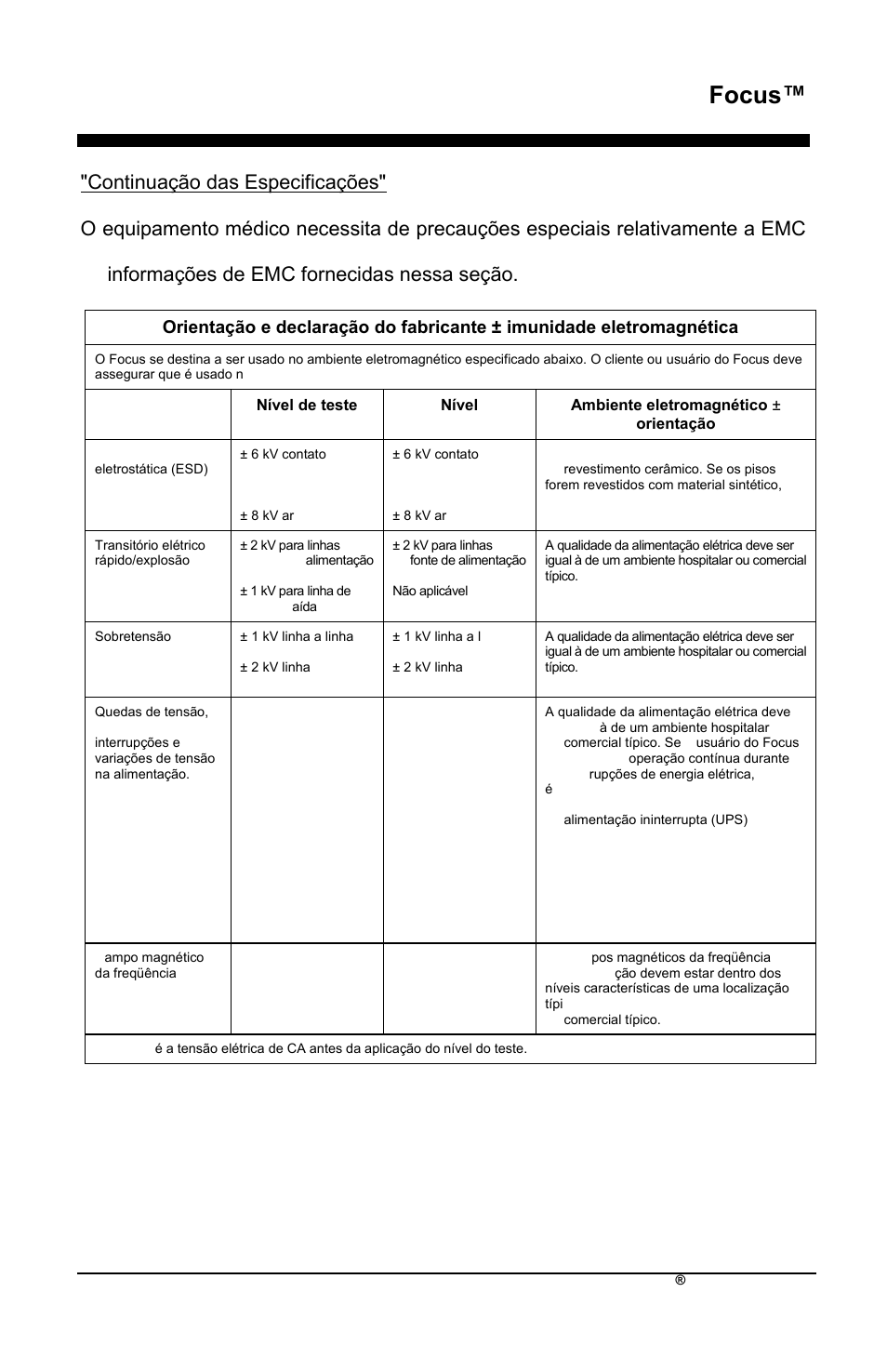 Focus, Pt-40 airsep | AirSep MN172-1 User Manual | Page 364 / 502