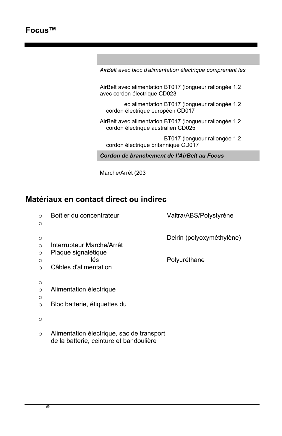 Focus™ fr | AirSep MN172-1 User Manual | Page 39 / 502