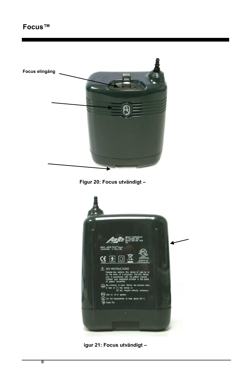 Focus™ sv | AirSep MN172-1 User Manual | Page 393 / 502