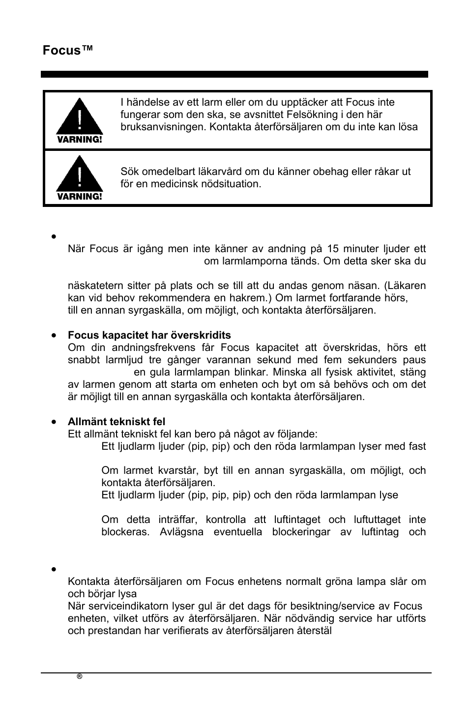 Focus™ sv | AirSep MN172-1 User Manual | Page 397 / 502
