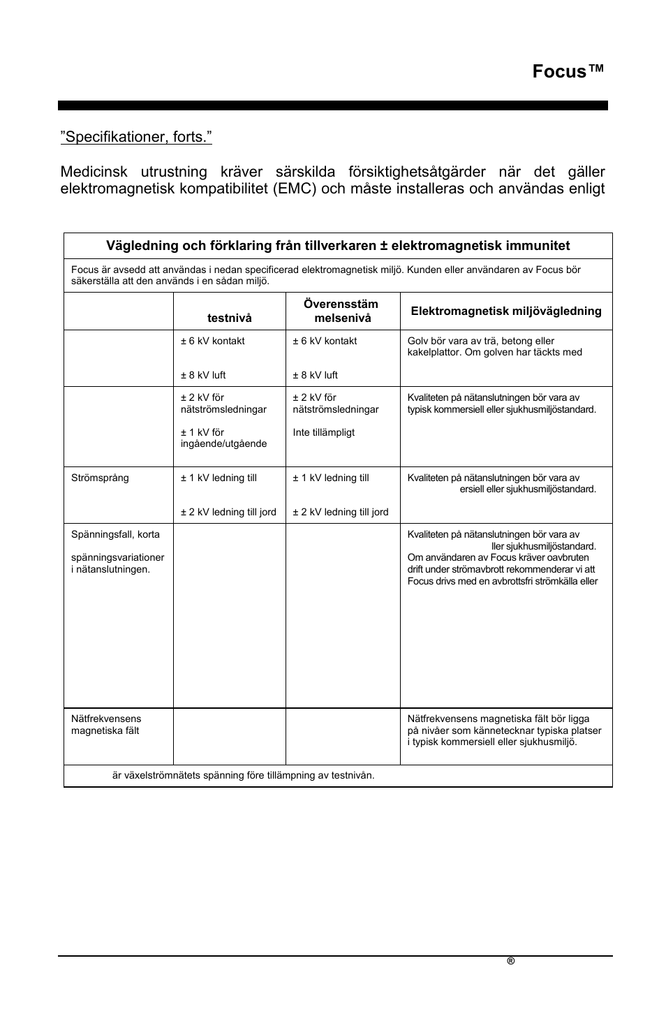 Focus, Sv-38 airsep | AirSep MN172-1 User Manual | Page 408 / 502