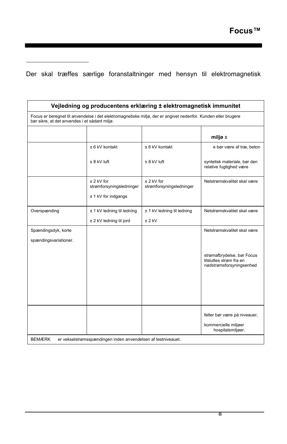 Focus, Da-38 airsep | AirSep MN172-1 User Manual | Page 452 / 502