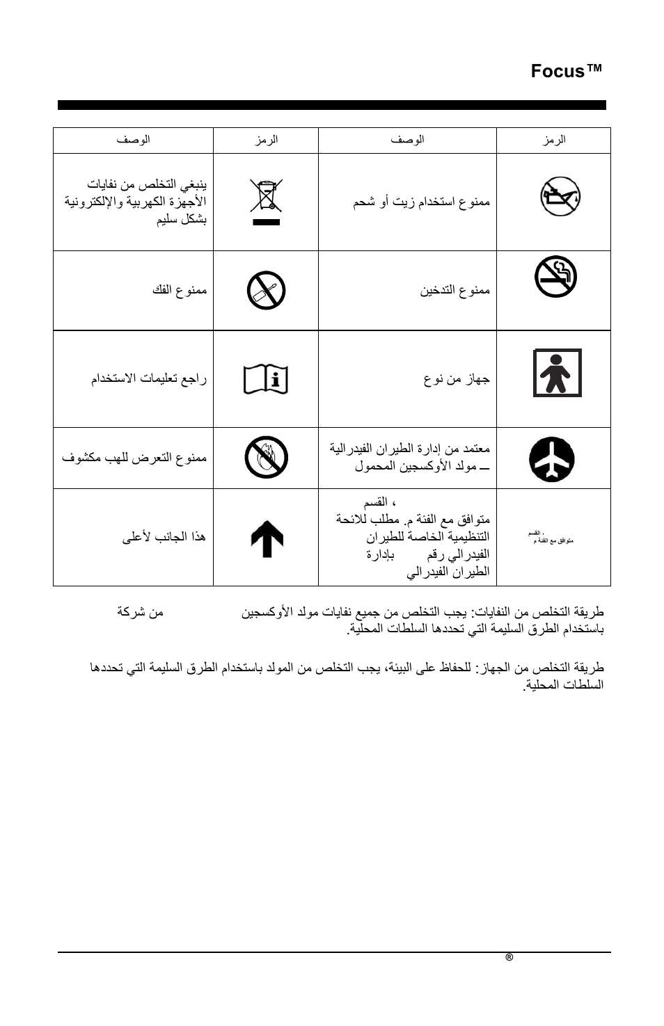 Focus | AirSep MN172-1 User Manual | Page 460 / 502