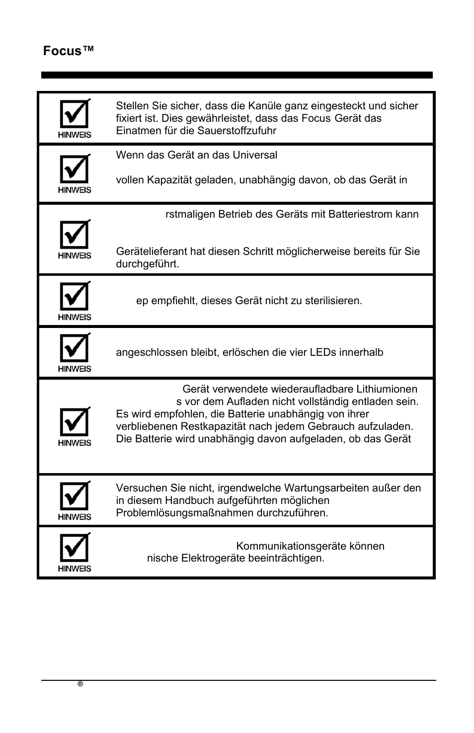 Focus™ de | AirSep MN172-1 User Manual | Page 59 / 502