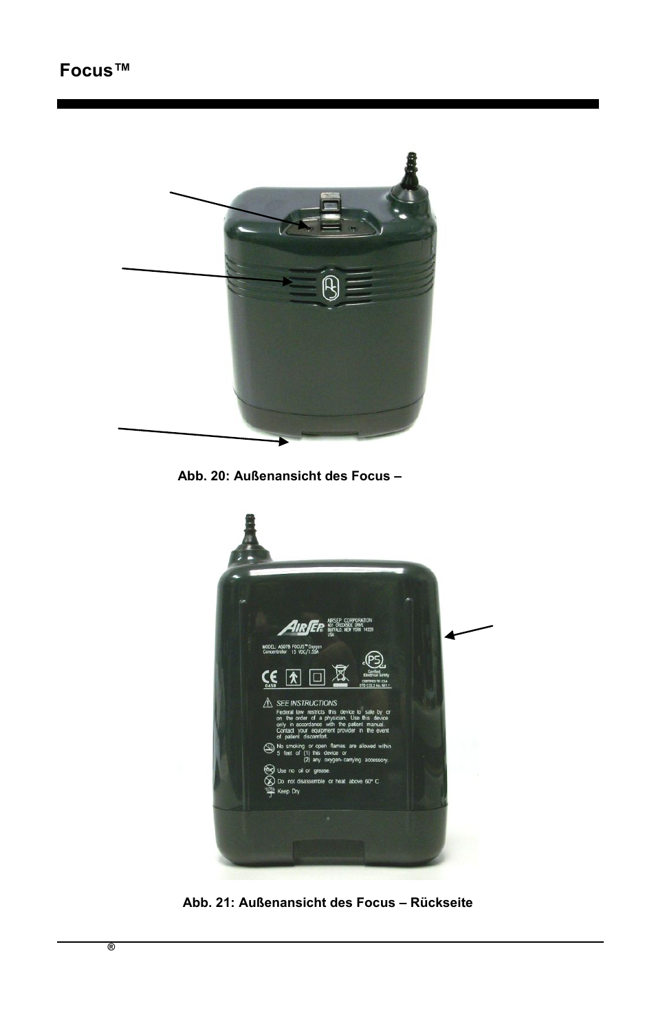 Focus™ de | AirSep MN172-1 User Manual | Page 75 / 502