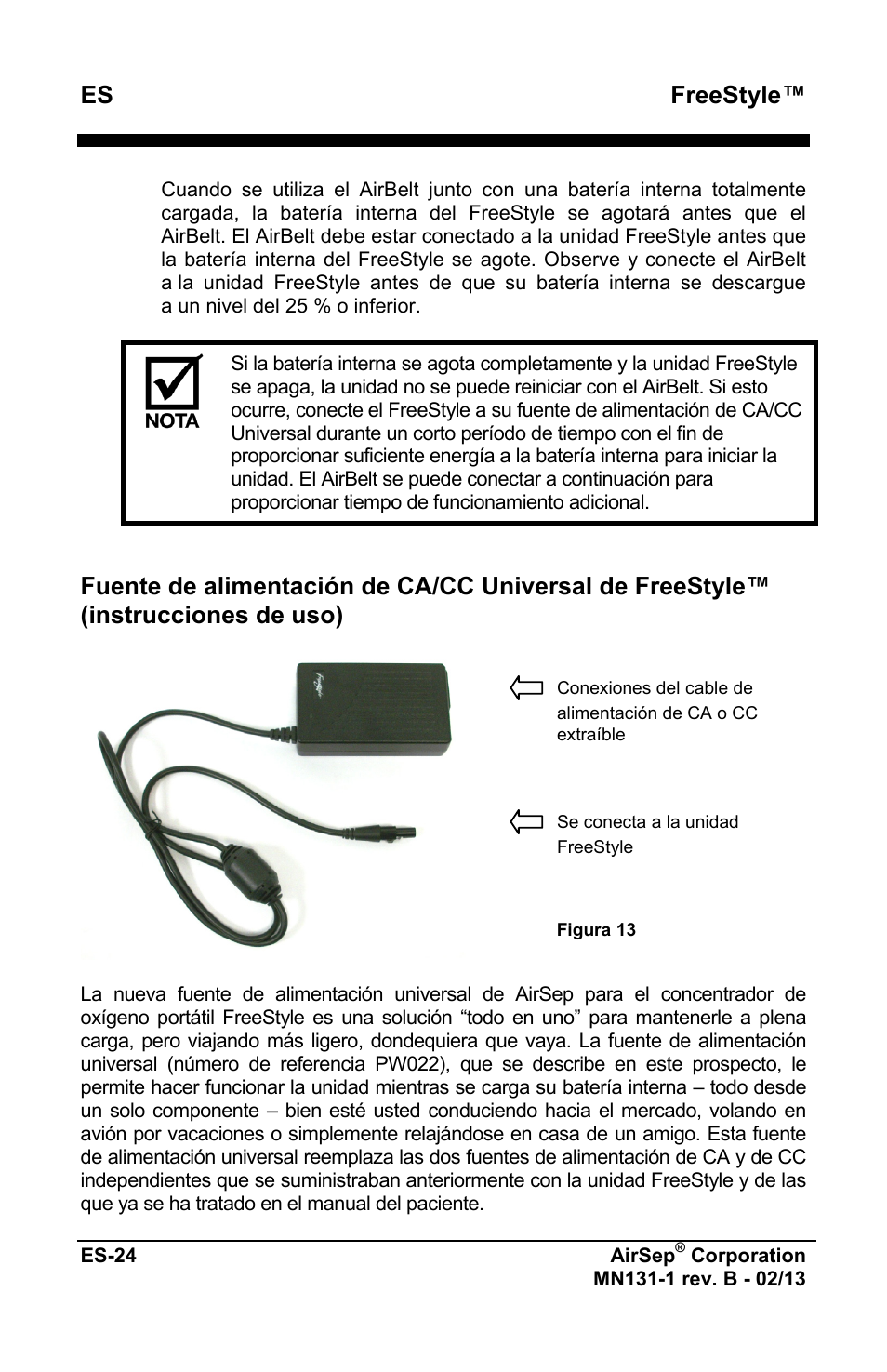 Freestyle | AirSep MN131-1 B User Manual | Page 132 / 556