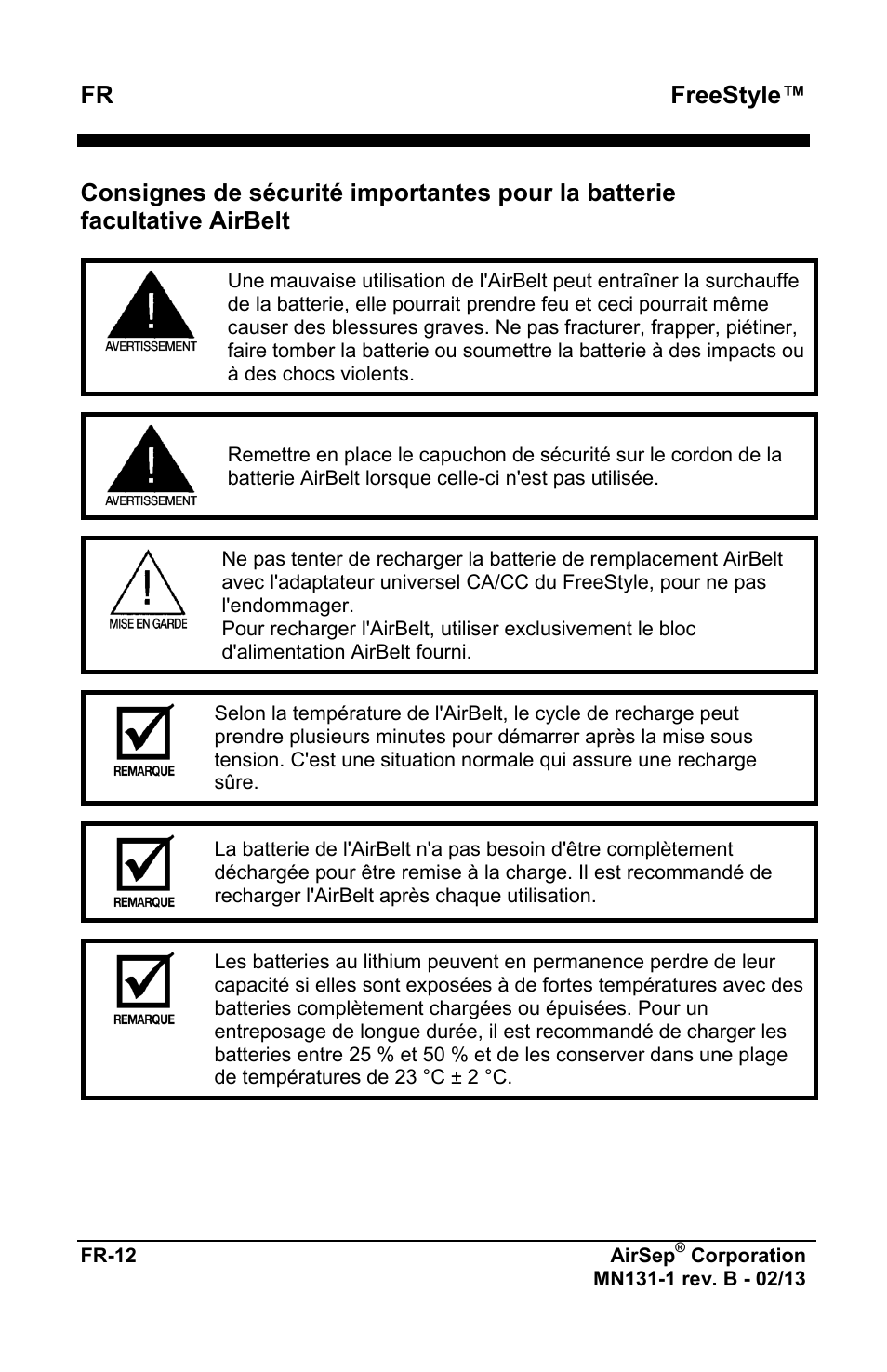 Freestyle | AirSep MN131-1 B User Manual | Page 16 / 556