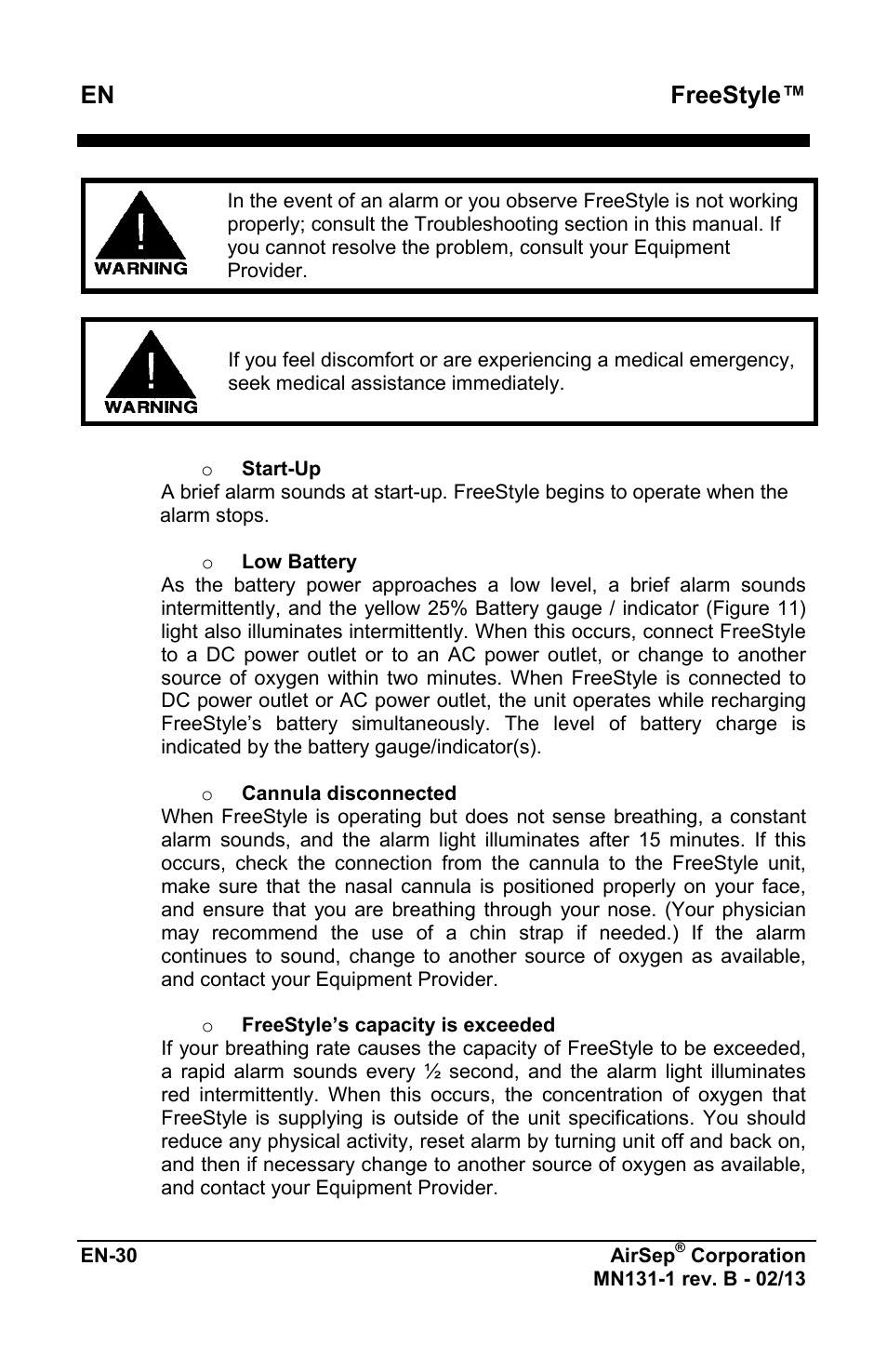 Freestyle | AirSep MN131-1 B User Manual | Page 242 / 556