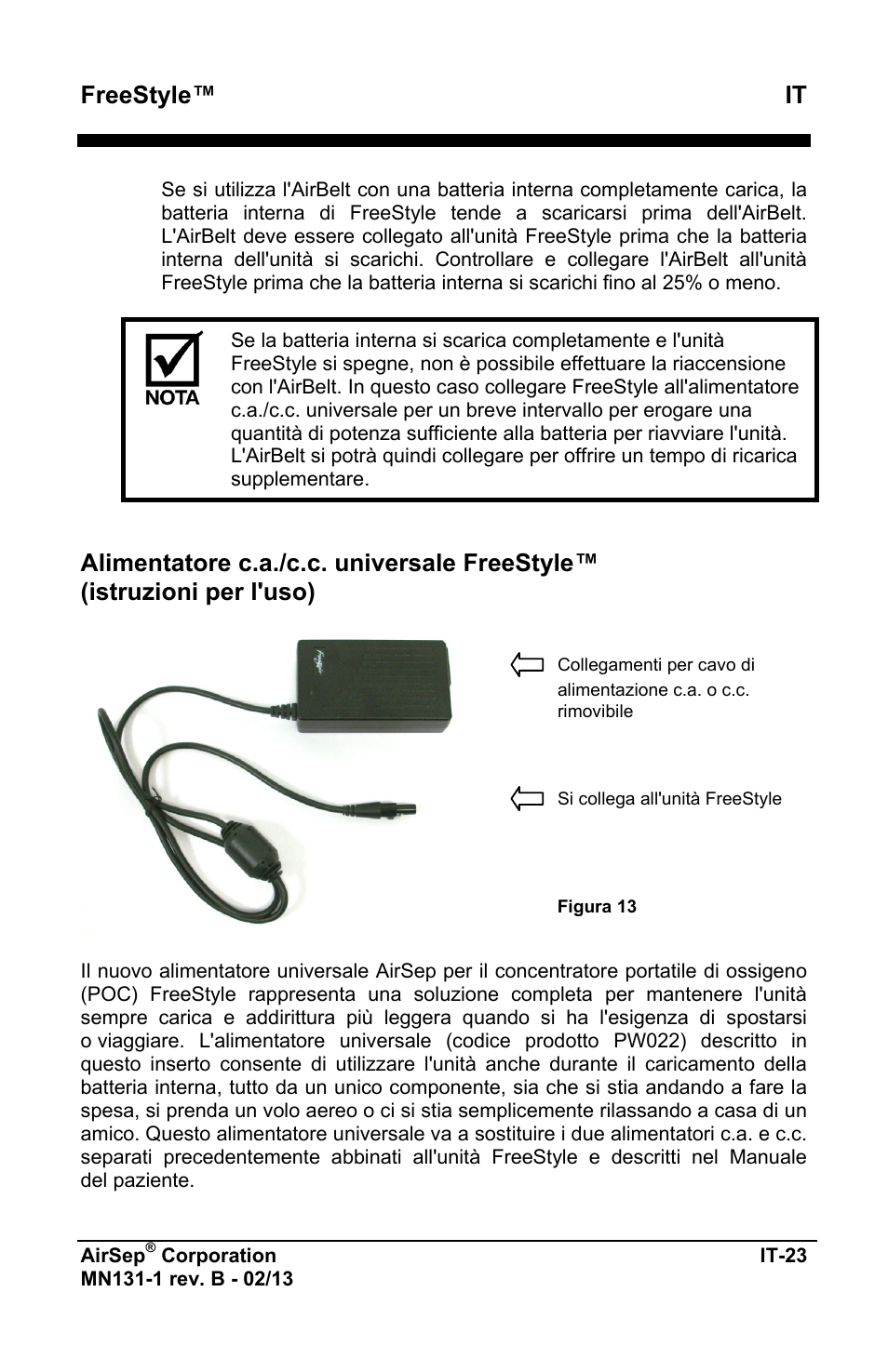 Freestyle™ it | AirSep MN131-1 B User Manual | Page 285 / 556