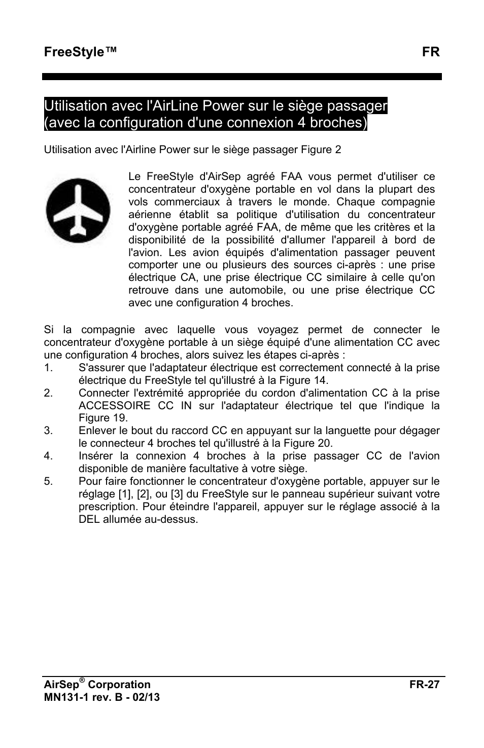 Freestyle™ fr | AirSep MN131-1 B User Manual | Page 31 / 556