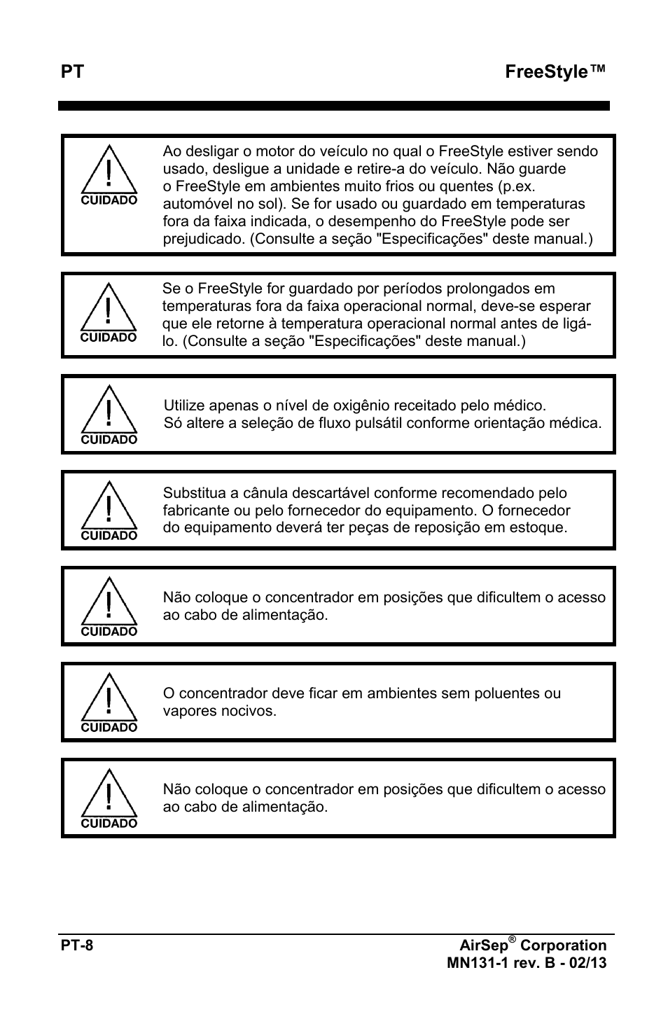 Freestyle | AirSep MN131-1 B User Manual | Page 372 / 556