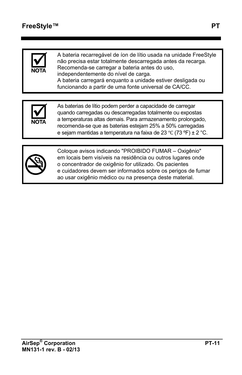 Freestyle™ pt | AirSep MN131-1 B User Manual | Page 375 / 556