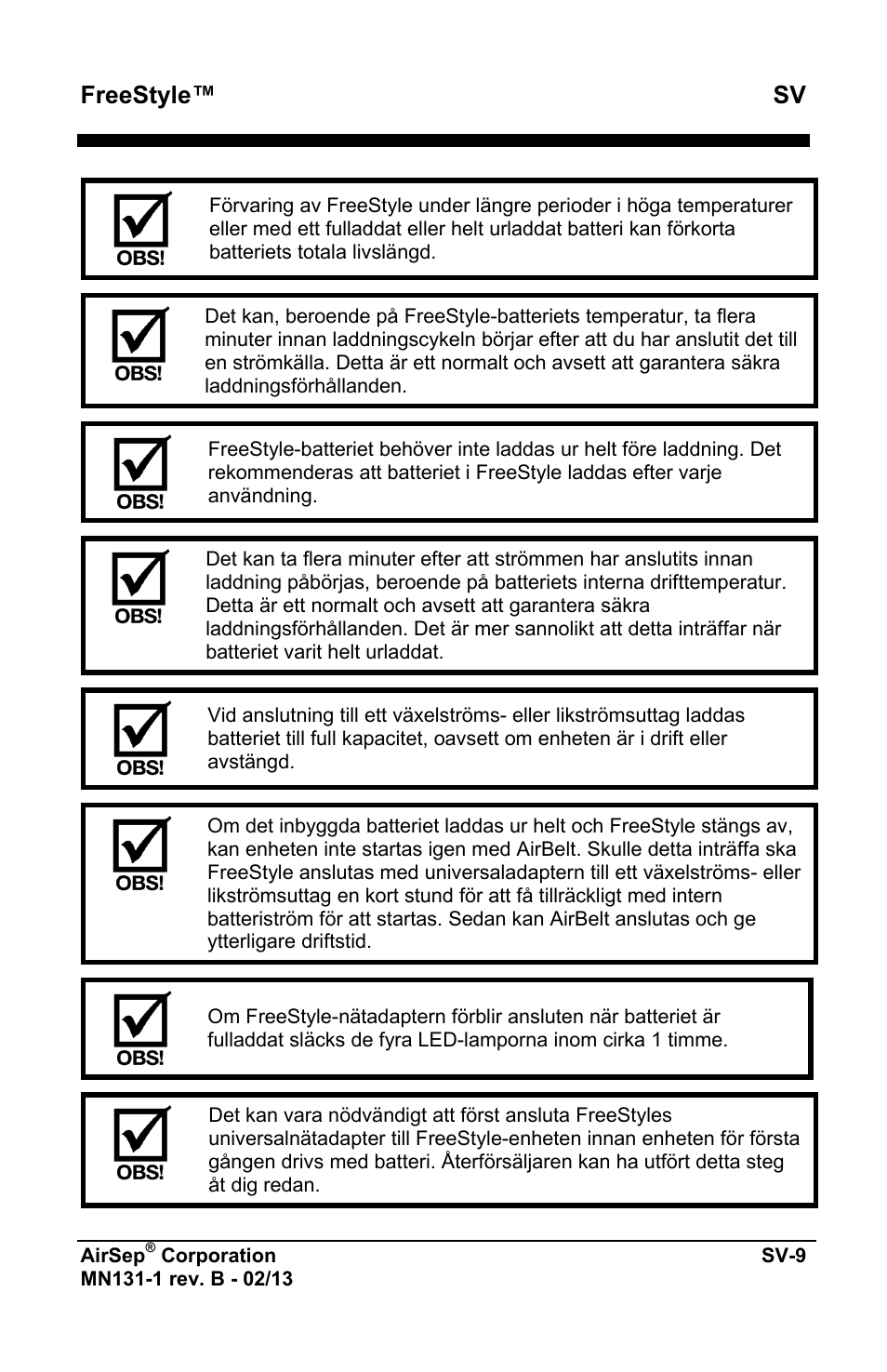 Freestyle™ sv | AirSep MN131-1 B User Manual | Page 423 / 556