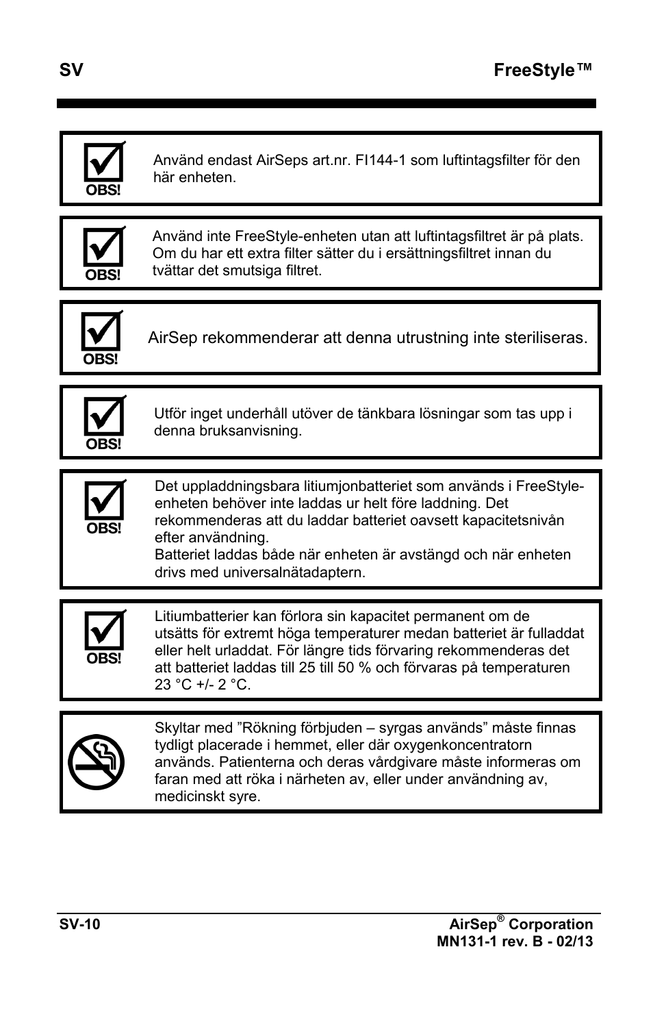 Freestyle | AirSep MN131-1 B User Manual | Page 424 / 556