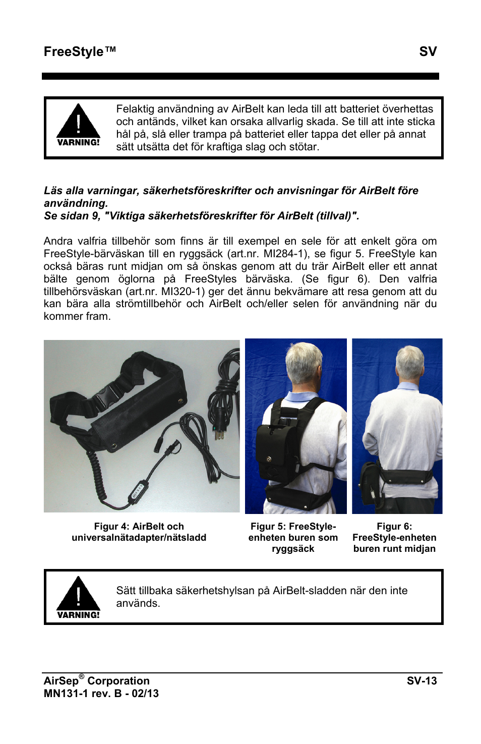 Freestyle™ sv | AirSep MN131-1 B User Manual | Page 427 / 556