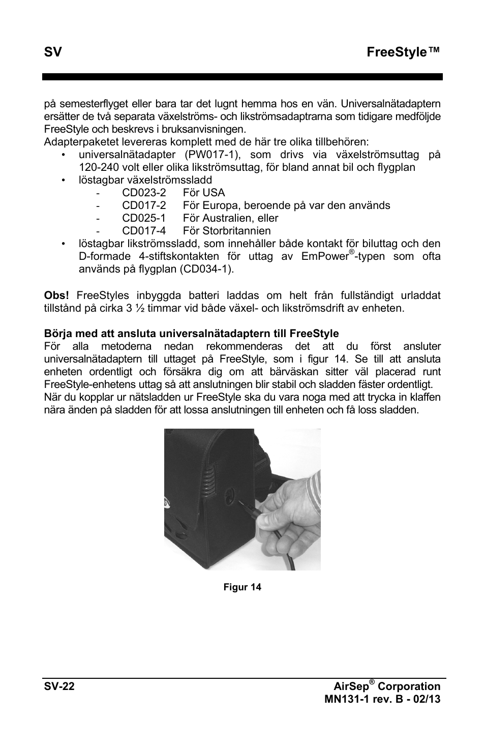 Freestyle | AirSep MN131-1 B User Manual | Page 436 / 556