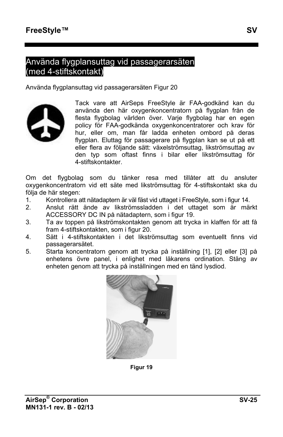 Freestyle™ sv | AirSep MN131-1 B User Manual | Page 439 / 556