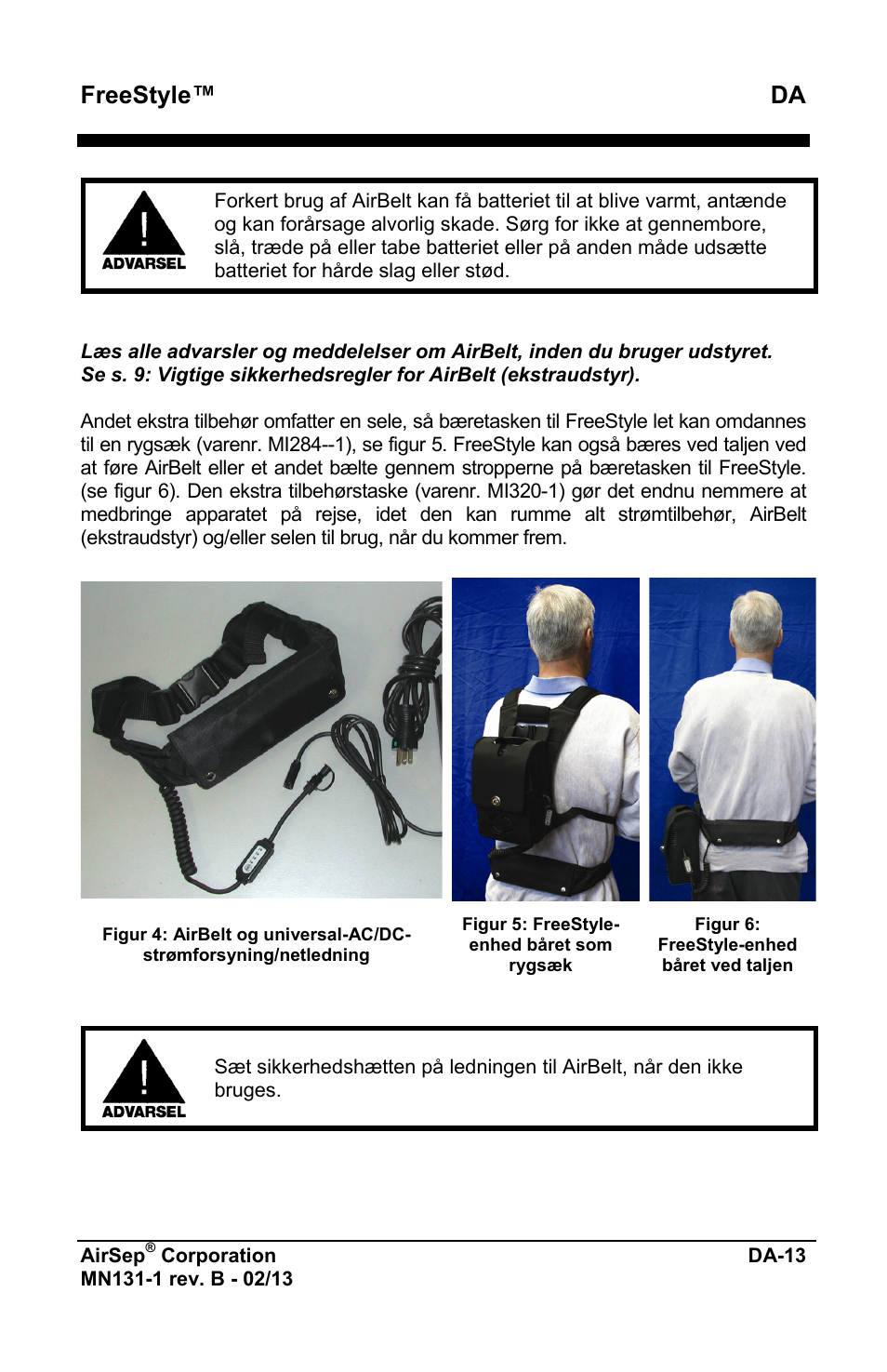 Freestyle™ da | AirSep MN131-1 B User Manual | Page 475 / 556