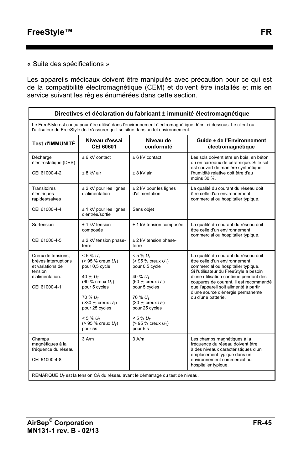 Freestyle™ fr, Airsep, Corporation | AirSep MN131-1 B User Manual | Page 49 / 556