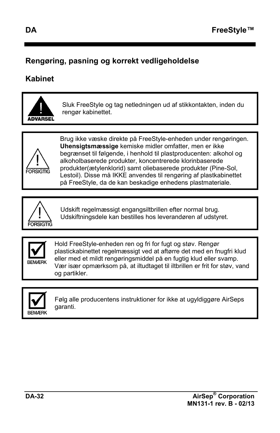 Freestyle | AirSep MN131-1 B User Manual | Page 494 / 556