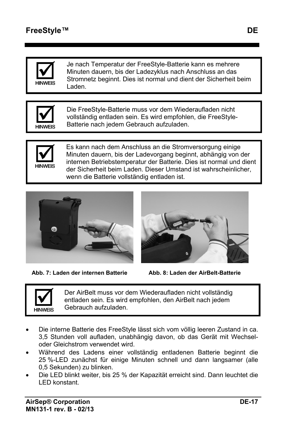 Freestyle™ de | AirSep MN131-1 B User Manual | Page 73 / 556